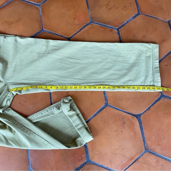 Universal Thread Women 8 R Paperbag High Waist Wide Leg Pants Green Boho Relaxed - Picture 4 of 8